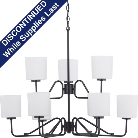 Progress Lighting Tobin Collection Nine-Light Chandelier P400183-031